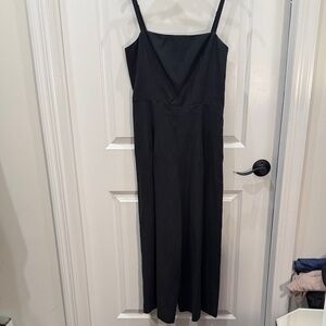 Club Monaco Black Spaghetti Strap Jumpsuit